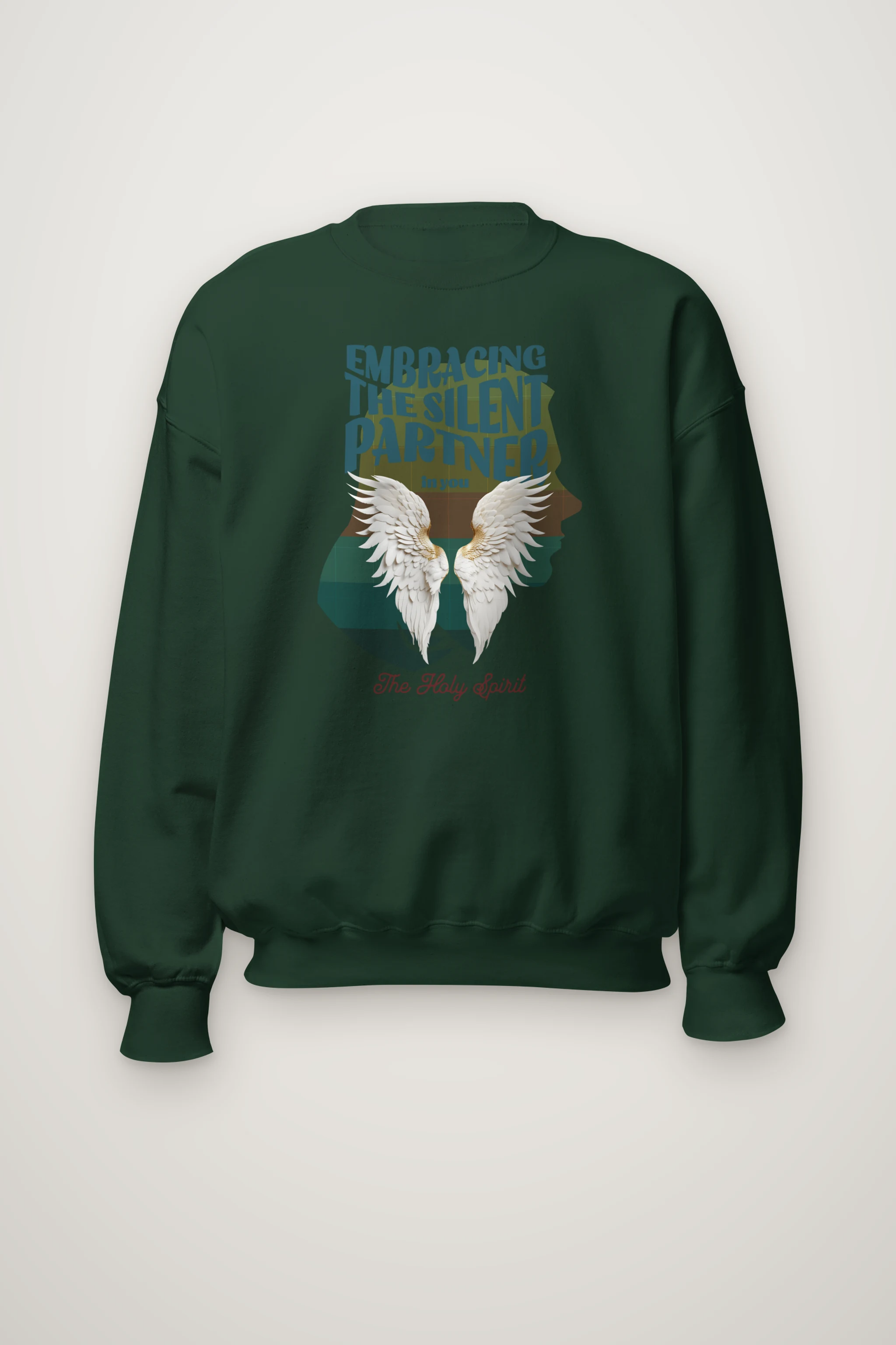 "Embracing The Silent Partner" Heavy Blend Unisex Crewneck Sweatshirt
