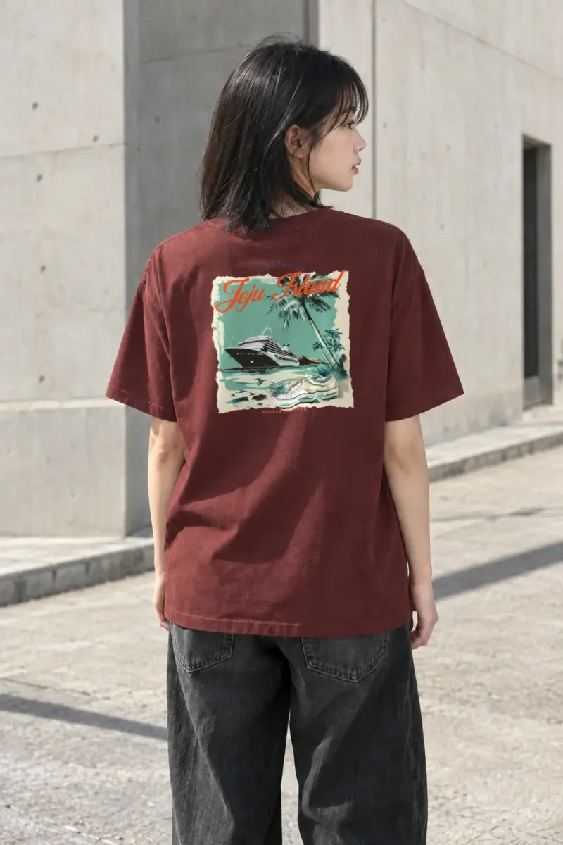 “Empress Co Jeju” Heavyweight Unisex Crewneck T-shirt | Gildan 5000