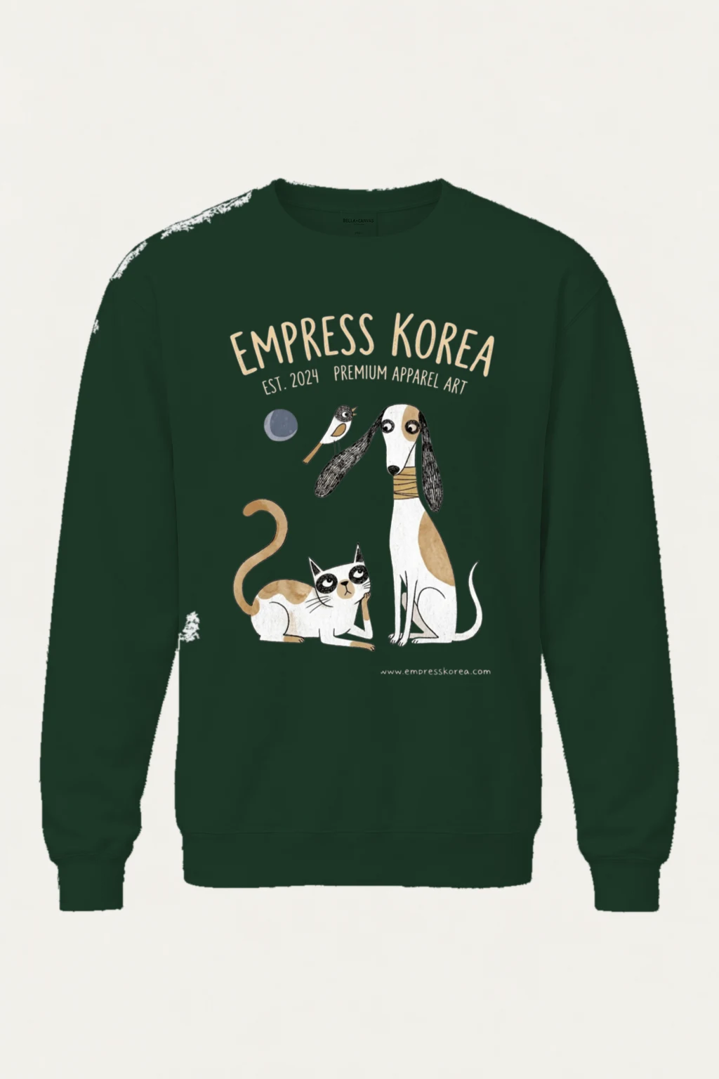 "Empress Korea Animal Crew" Heavy Blend Unisex Crewneck Sweatshirt | Gildan 18000