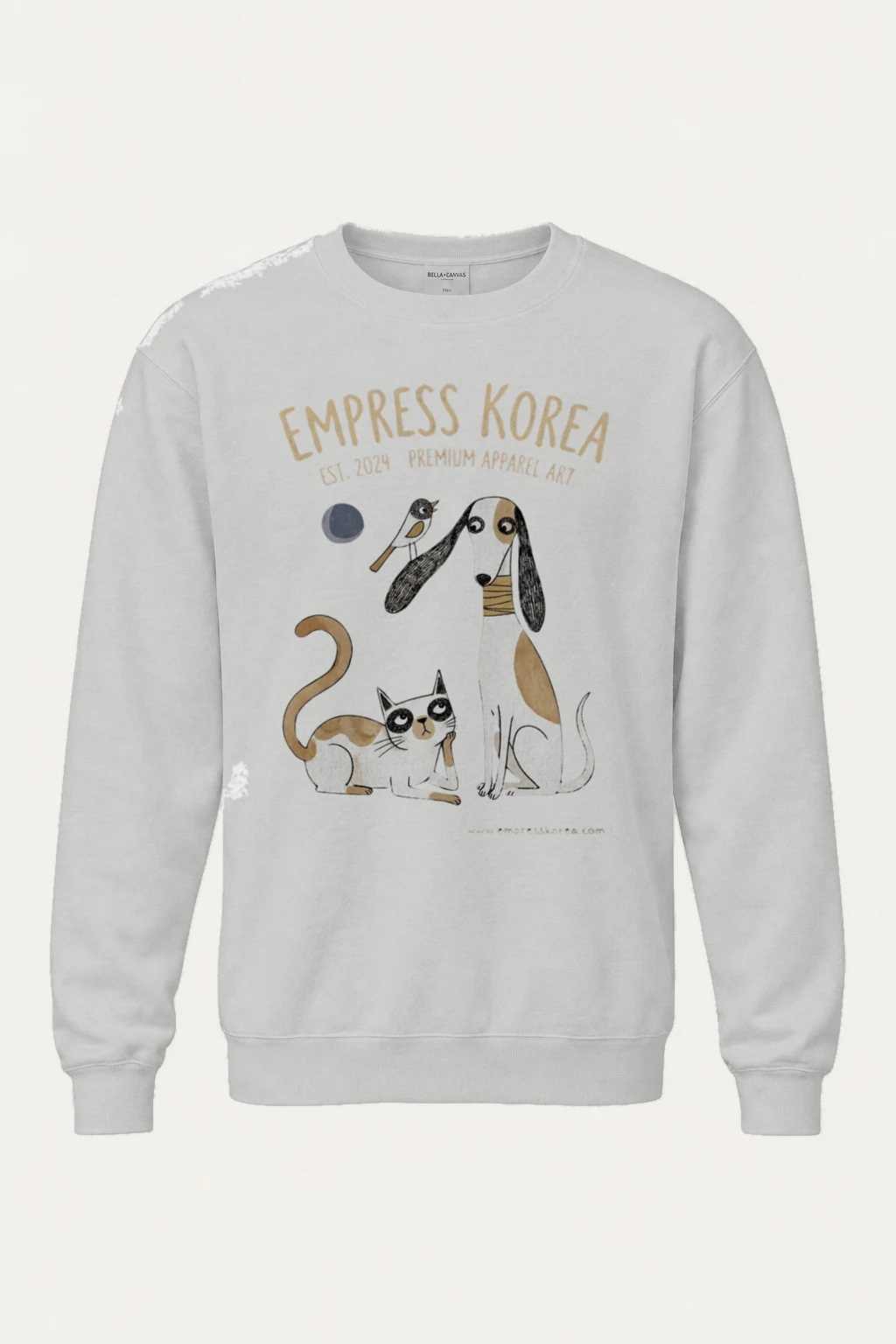 "Empress Korea Animal Crew" Heavy Blend Unisex Crewneck Sweatshirt | Gildan 18000