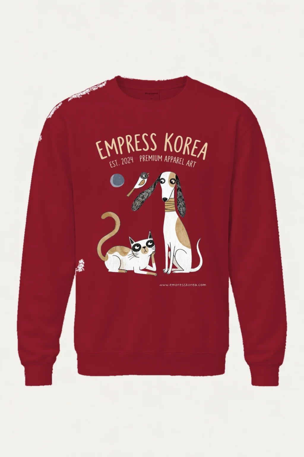 "Empress Korea Animal Crew" Heavy Blend Unisex Crewneck Sweatshirt | Gildan 18000