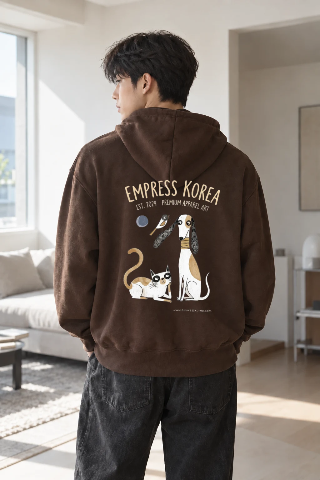 "Empress Korea Menagerie" Heavy Blend Unisex Pullover Hoodie | Gildan 18500