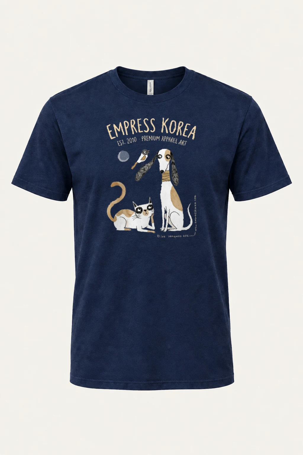 "Empress Korea Menagerie" Heavyweight Unisex Crewneck T-shirt | Gildan 5000