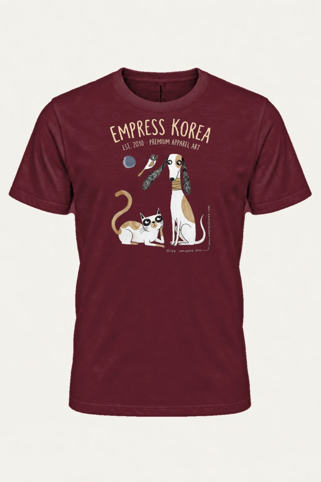 "Empress Korea Menagerie" Heavyweight Unisex Crewneck T-shirt | Gildan 5000