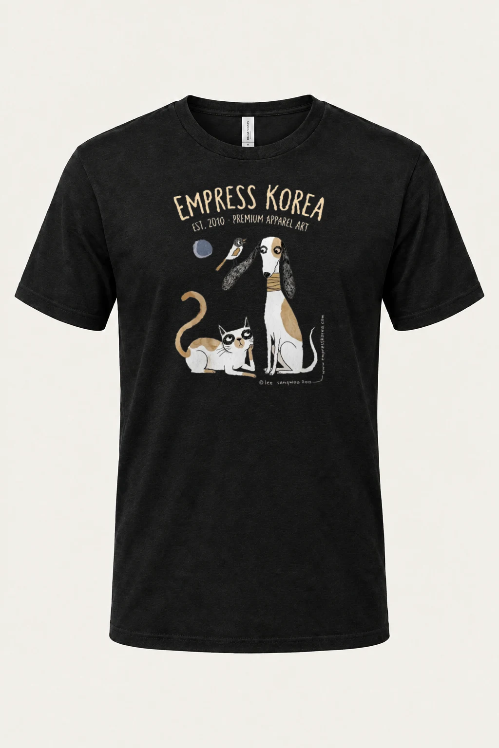 "Empress Korea Menagerie" Heavyweight Unisex Crewneck T-shirt | Gildan 5000