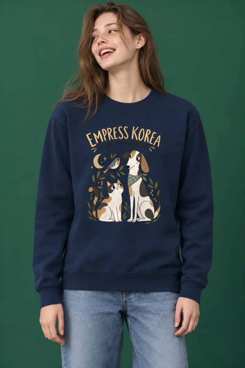 "Empress Korea Pets" Heavy Blend Unisex Crewneck Sweatshirt