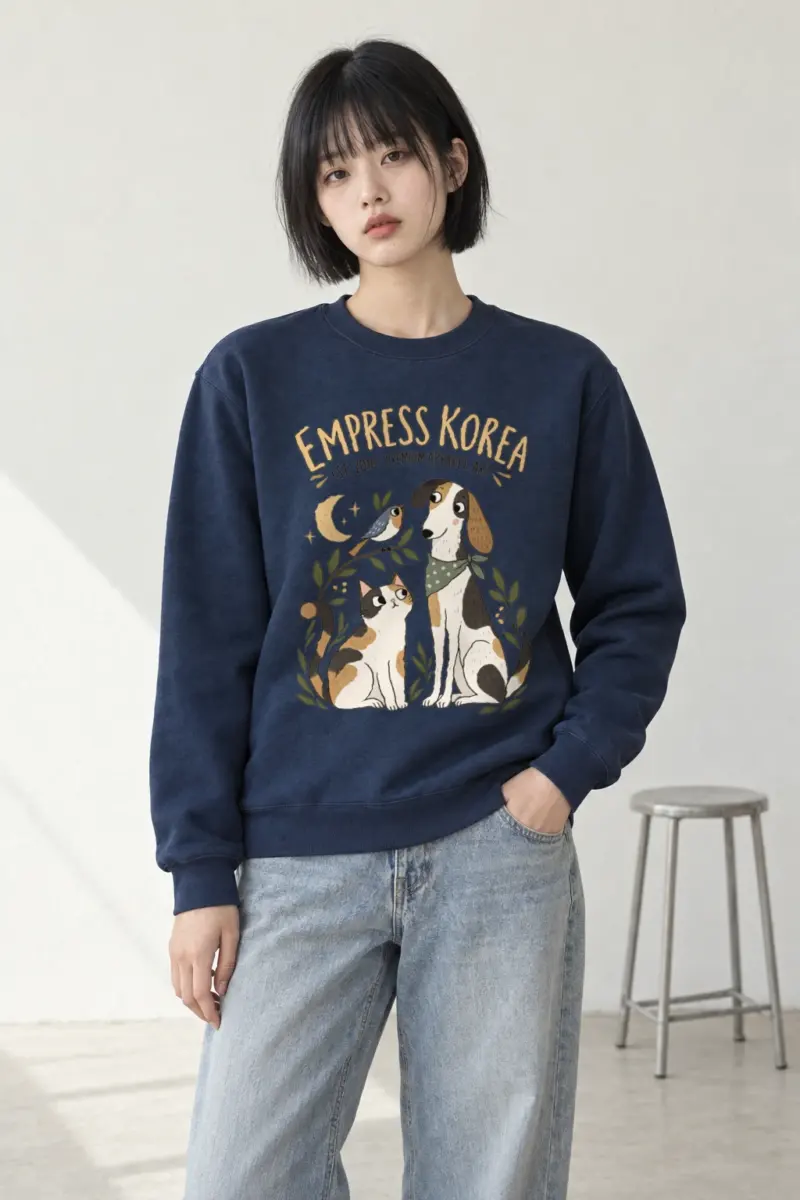 "Empress Korea Pets" Heavy Blend Unisex Crewneck Sweatshirt