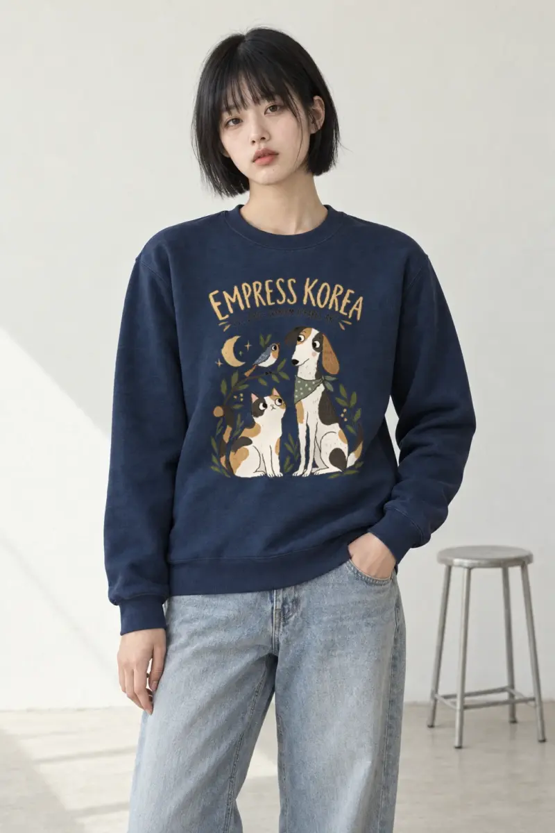 "Empress Korea Pets" Heavy Blend Unisex Crewneck Sweatshirt