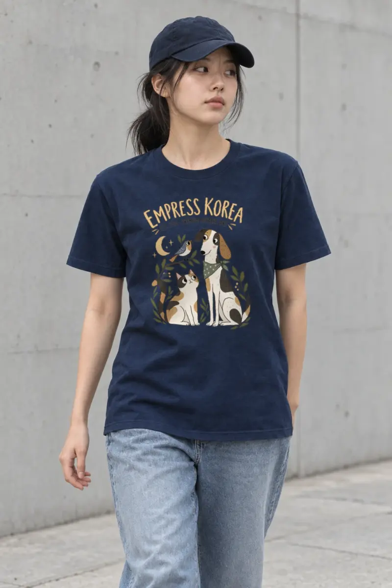 "Empress Korea Pets" Heavyweight Unisex Crewneck T-shirt
