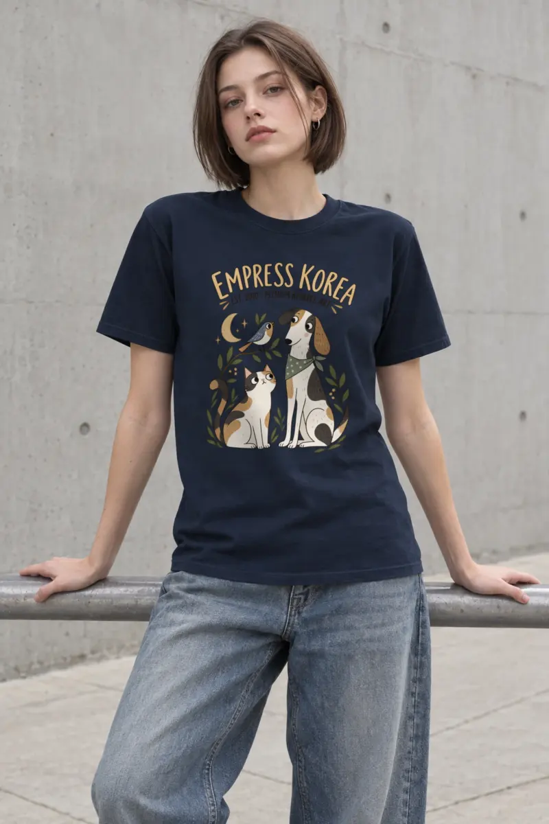 "Empress Korea Pets" Heavyweight Unisex Crewneck T-shirt
