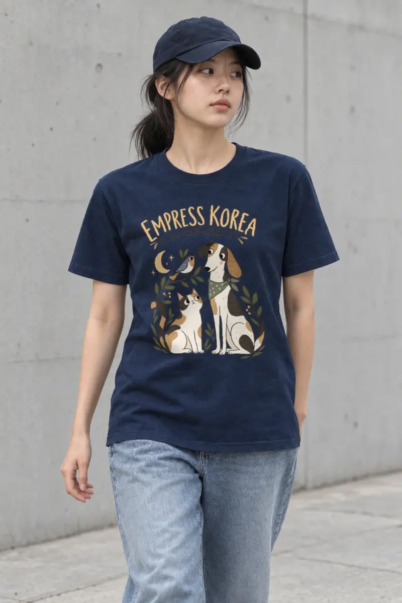 "Empress Korea Pets" Heavyweight Unisex Crewneck T-shirt