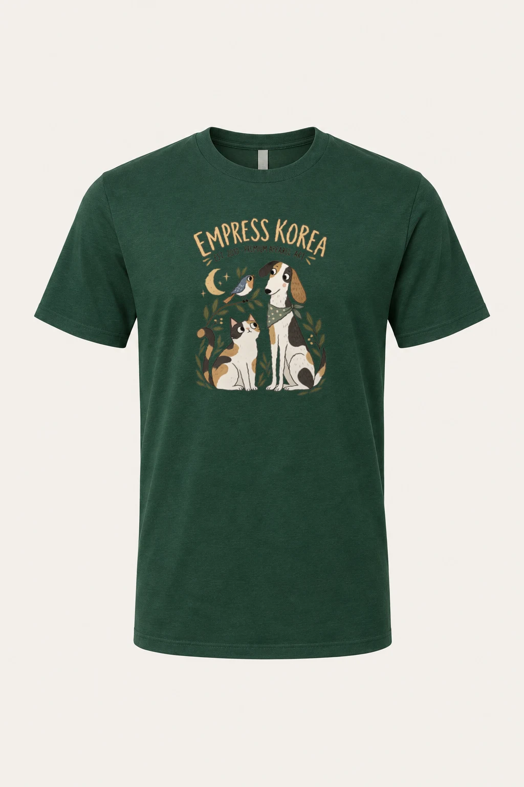 "Empress Korea Pets" Heavyweight Unisex Crewneck T-shirt | Gildan 5000
