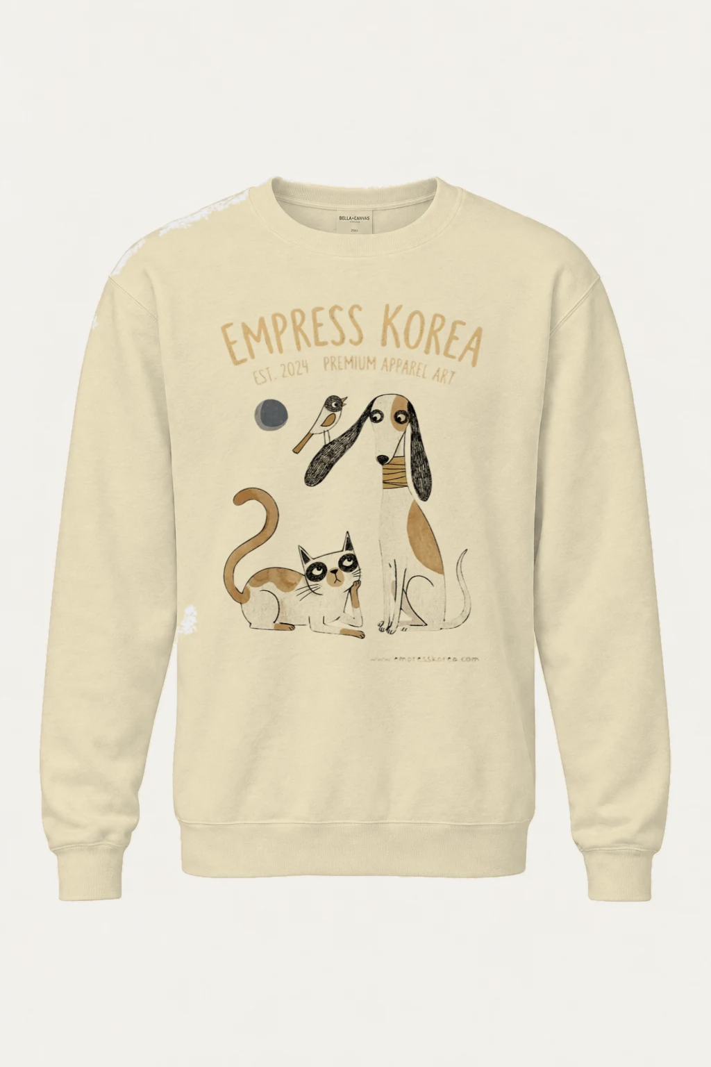 "Empress Korea Pets" Unisex Sponge Fleece Crewneck Sweatshirt | Bella + Canvas 3901