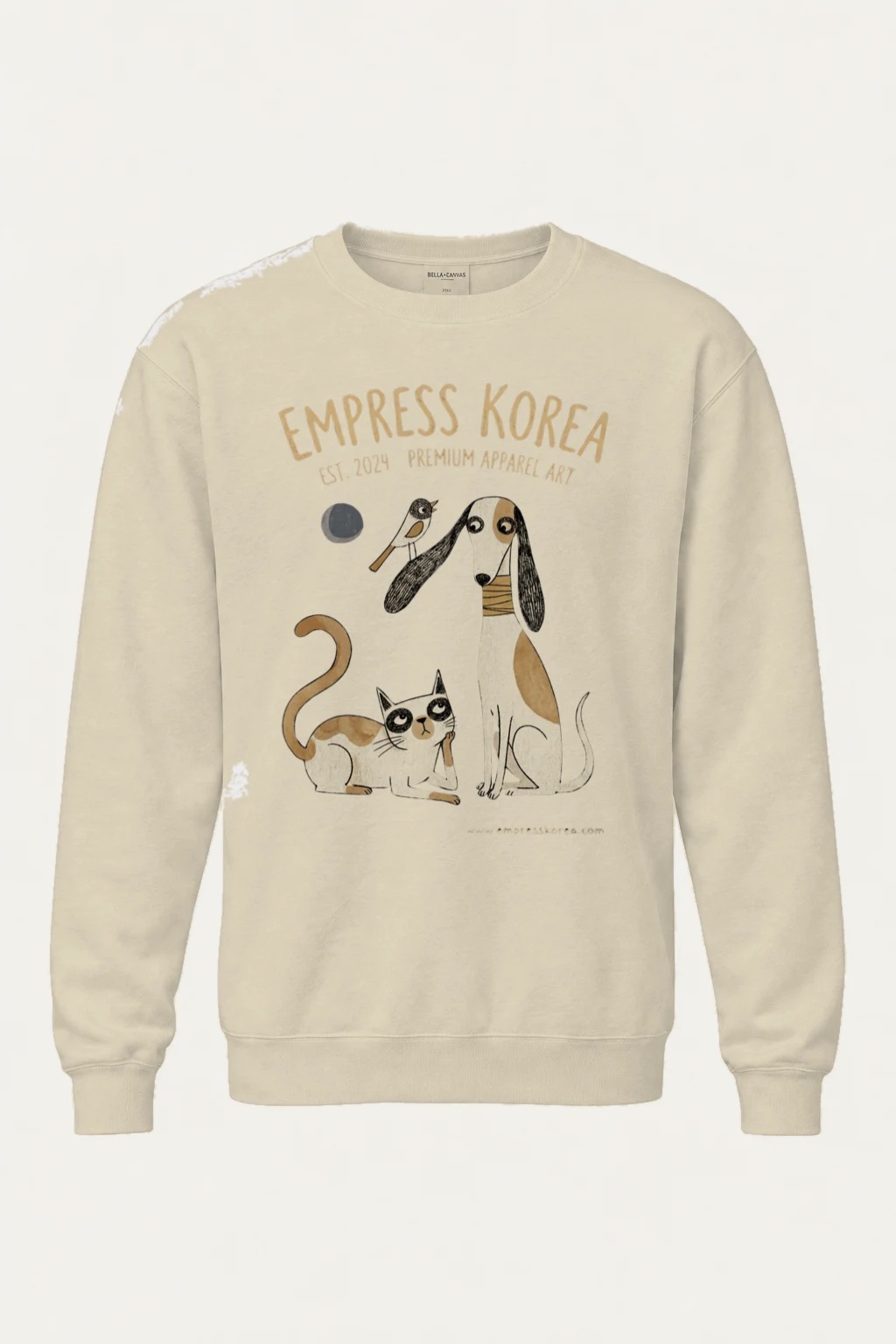 "Empress Korea Pets" Unisex Sponge Fleece Crewneck Sweatshirt | Bella + Canvas 3901