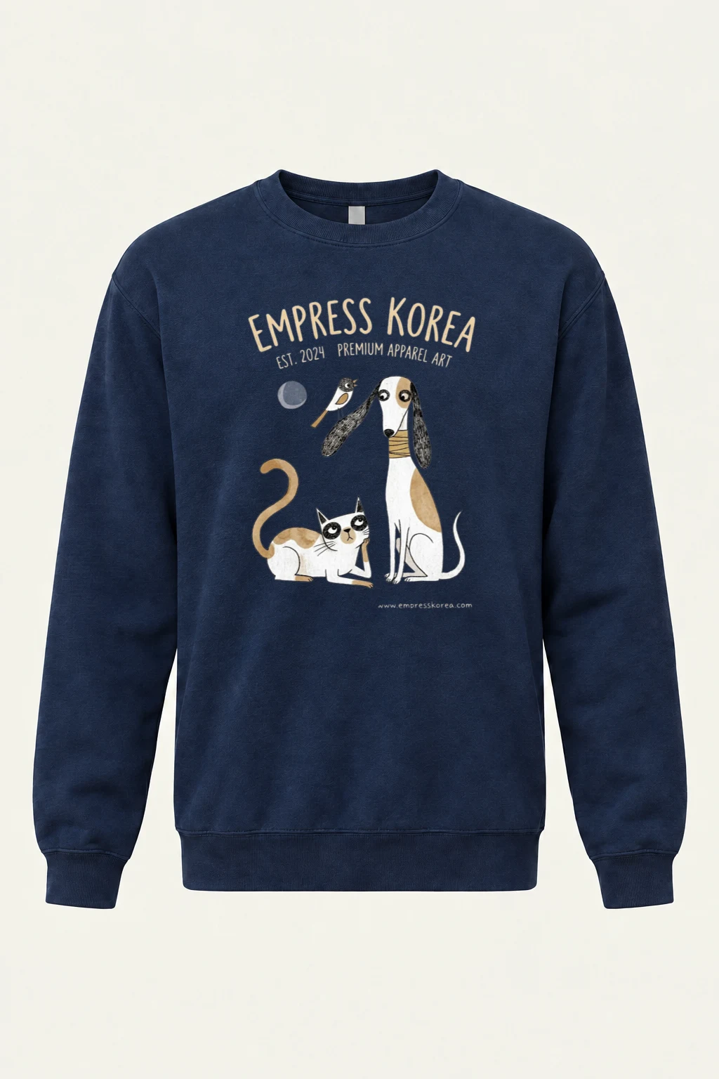 "Empress Korea Pets" Unisex Sponge Fleece Crewneck Sweatshirt | Bella + Canvas 3901