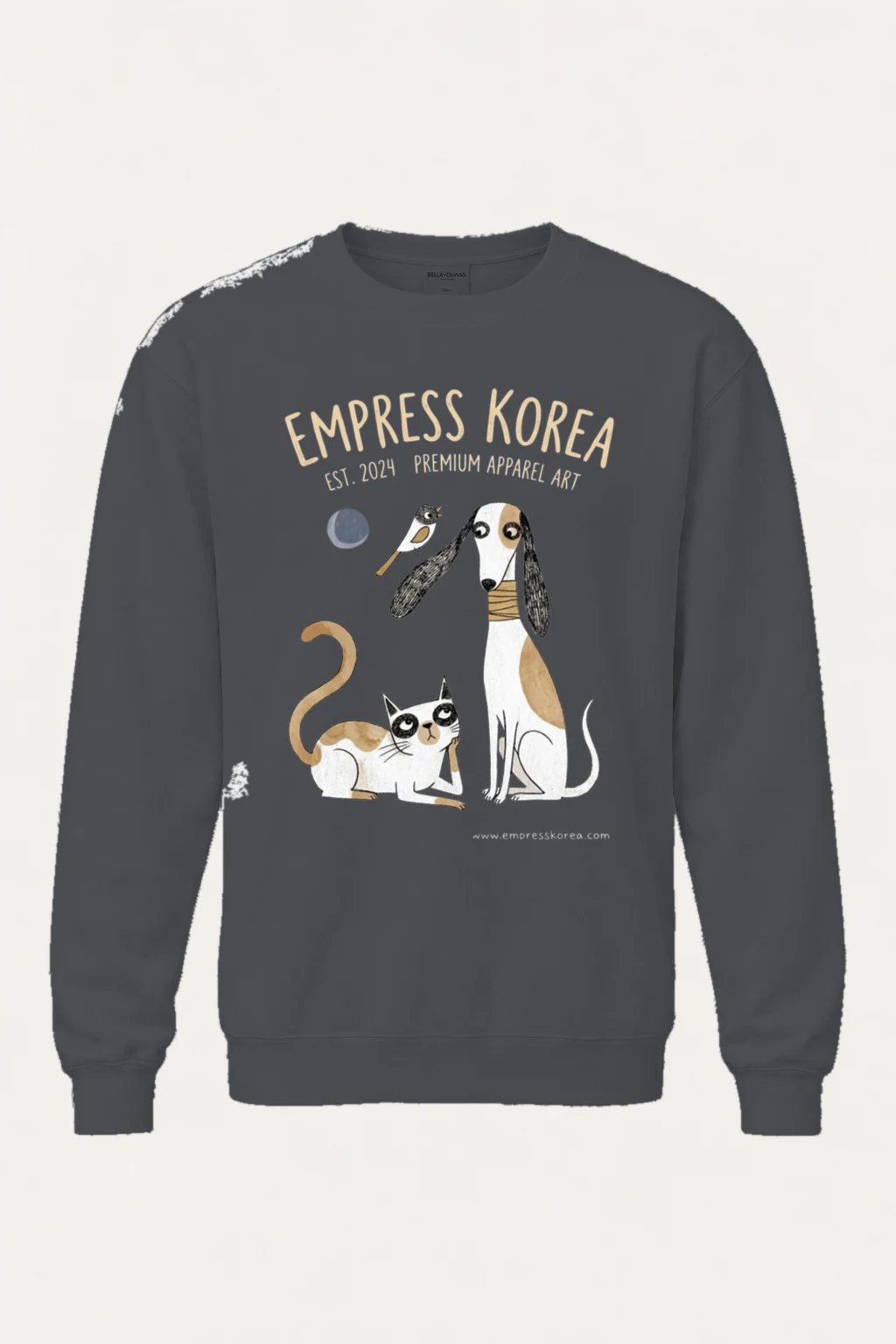 "Empress Korea Pets" Unisex Sponge Fleece Crewneck Sweatshirt | Bella + Canvas 3901