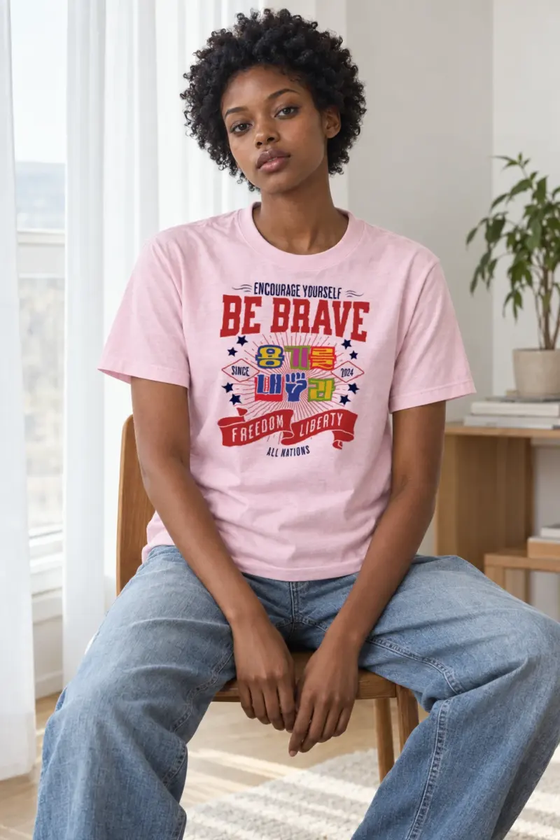 "Encourage Yourself" Heavyweight Unisex Crewneck T-shirt | Gildan 5000