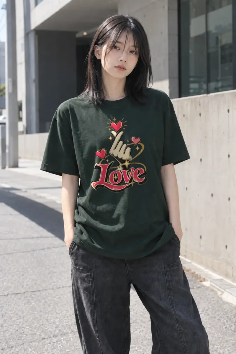 "Endless Love" Heavyweight Unisex Crewneck T-shirt | Gildan 5000
