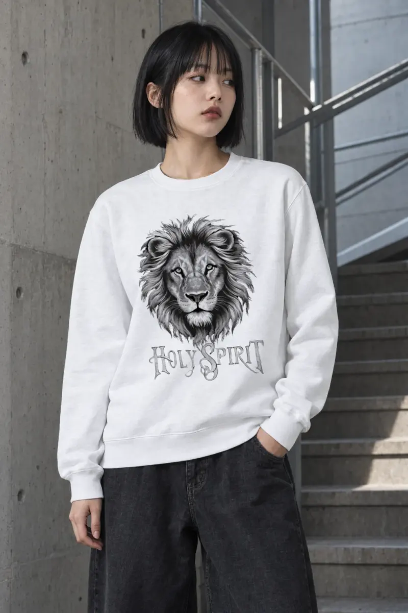 "Engraved Lion Crest" Heavy Blend Unisex Crewneck Sweatshirt