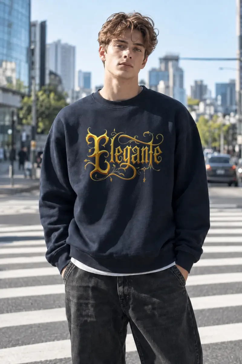 “Enigma Blackletter” Heavy Blend Unisex Crewneck Sweatshirt | Gildan 18000