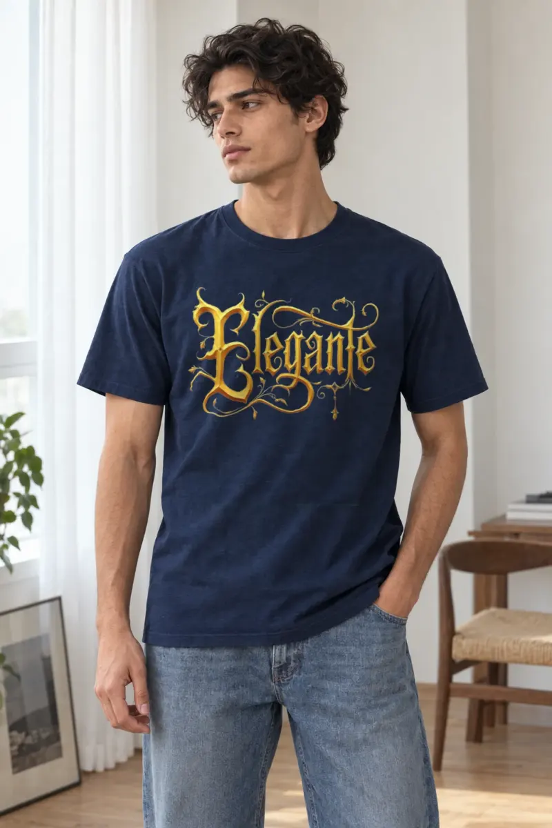 "Enigma Blackletter" Heavyweight Unisex Crewneck T-shirt | Gildan 5000