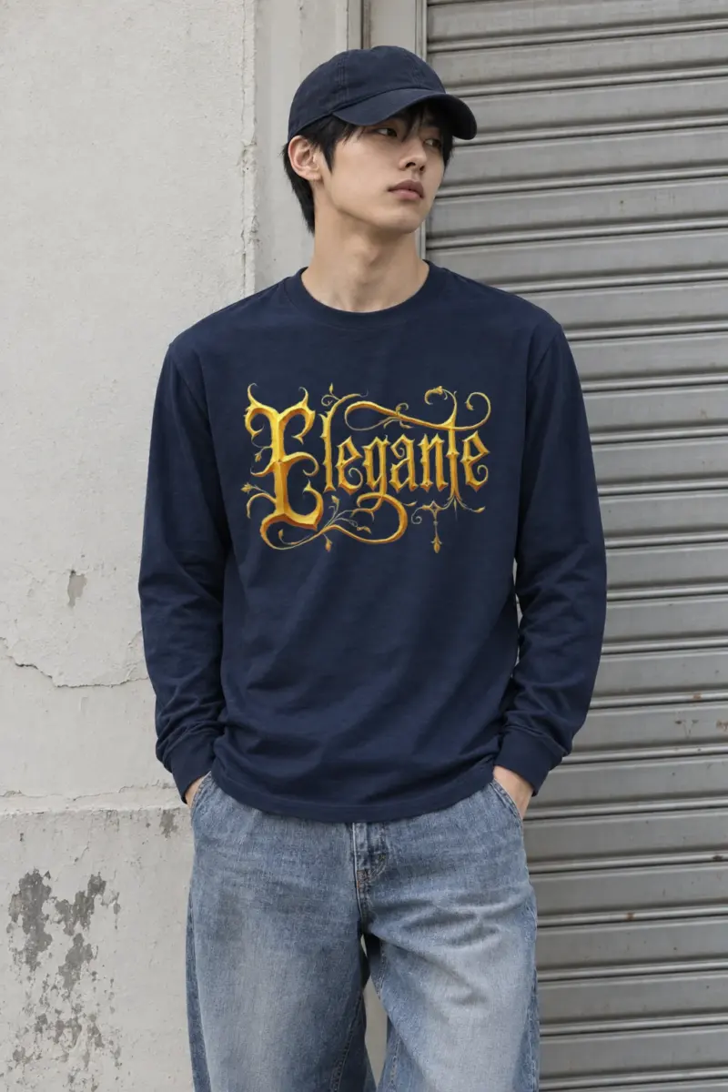 "Enigma Blackletter" Unisex Longsleeve T-shirt | Gildan 2400