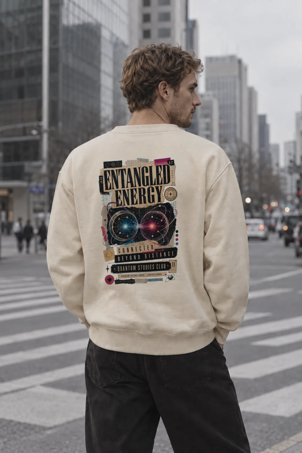 "Entangled Energy" Unisex Sponge Fleece Crewneck Sweatshirt | Bella + Canvas 3901