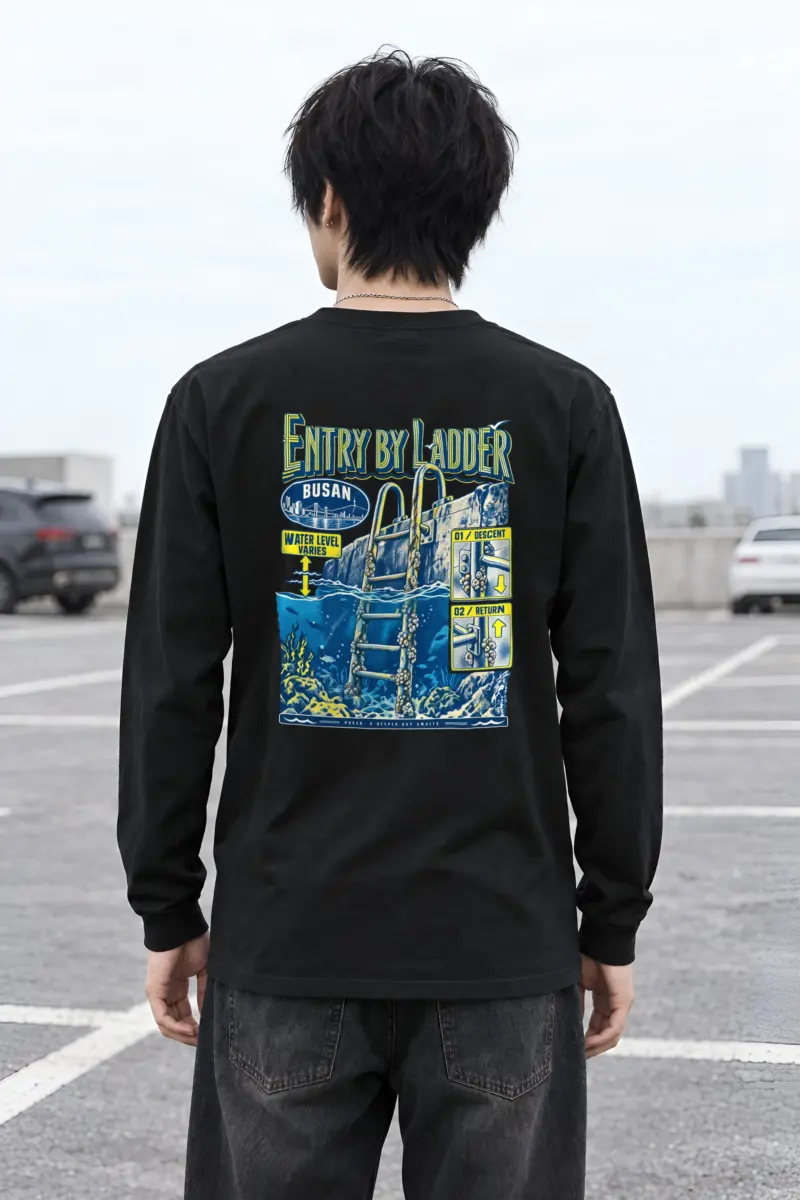 "Entry by Ladder Busan" Unisex Longsleeve T-shirt