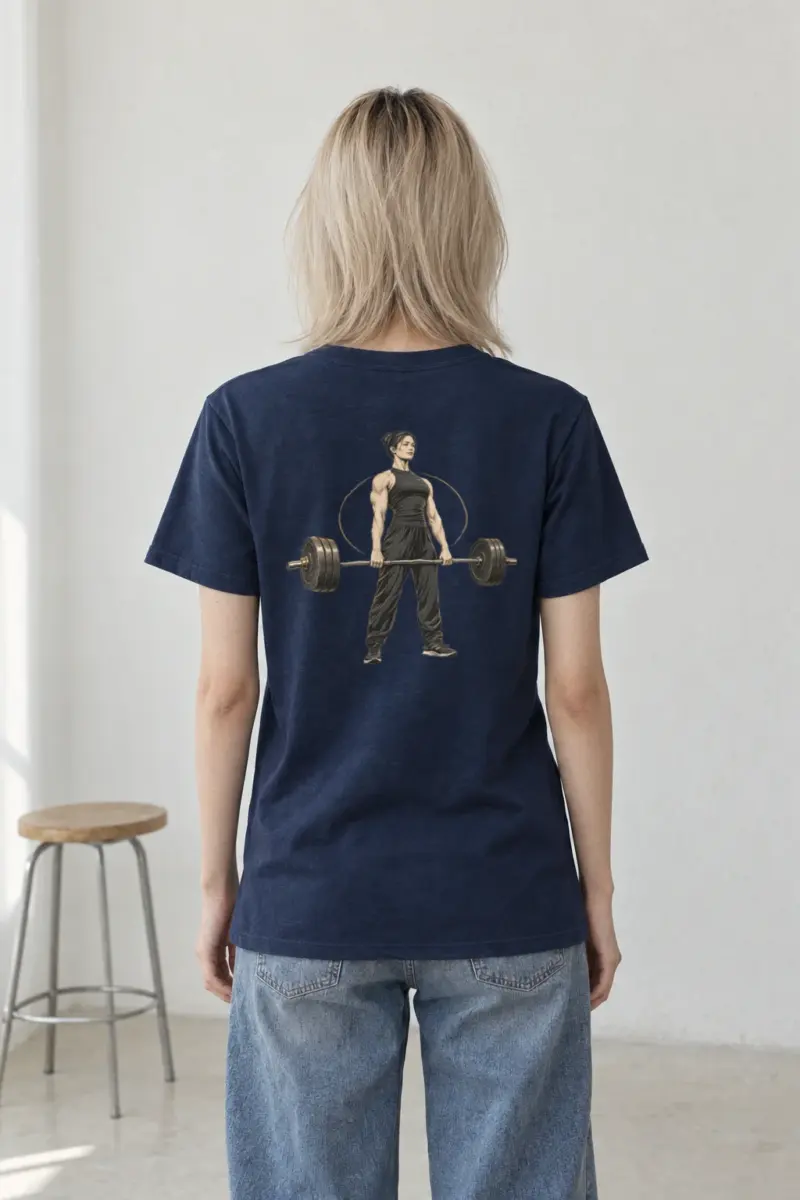 "Equilibrium Deadlift" Heavyweight Unisex Crewneck T-shirt