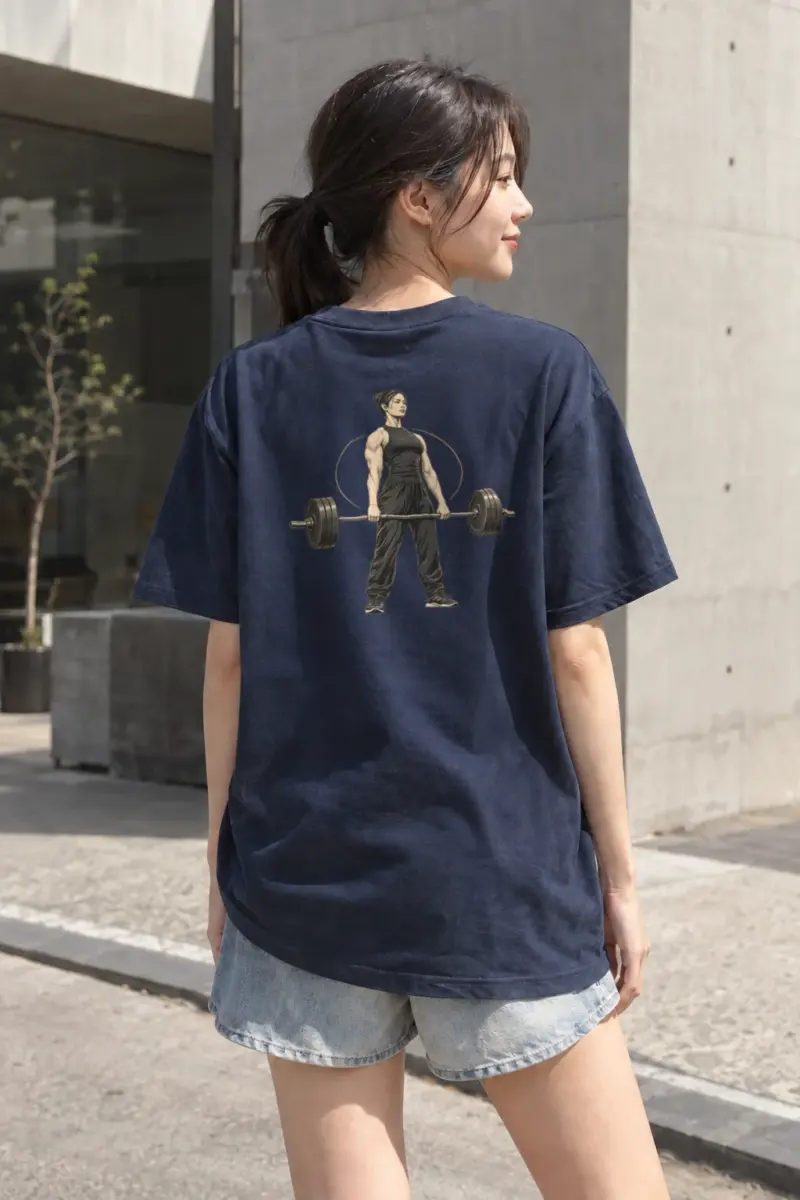 "Equilibrium Deadlift" Heavyweight Unisex Crewneck T-shirt | Gildan 5000