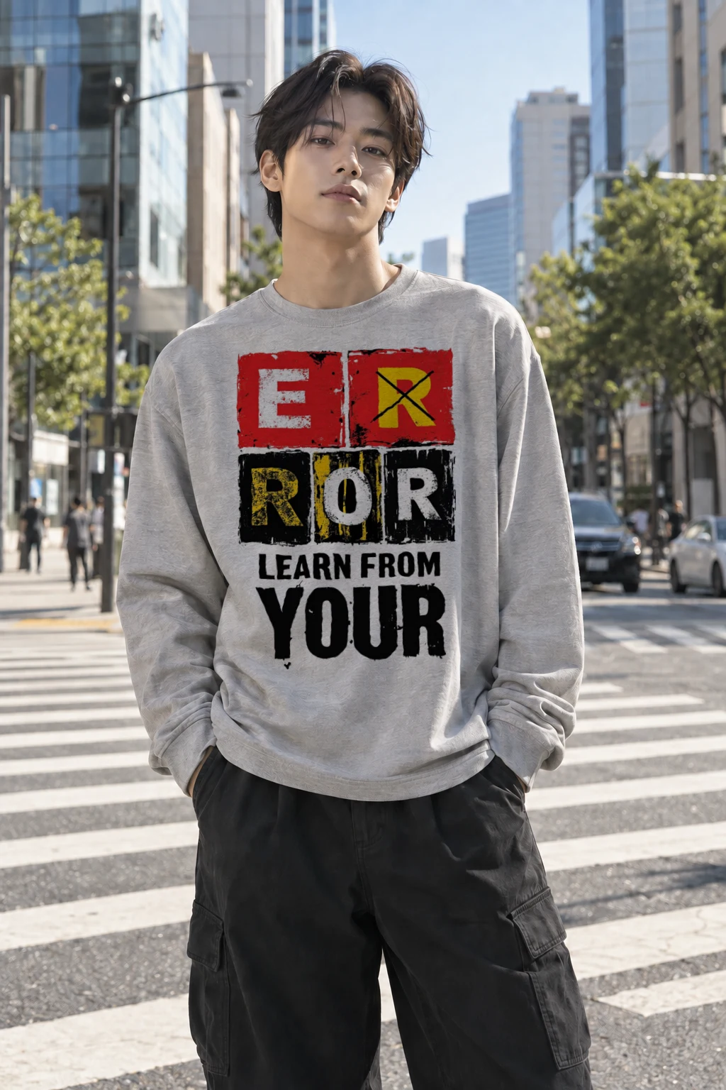 "Error Learn Forward" Unisex Longsleeve T-shirt | Gildan 2400