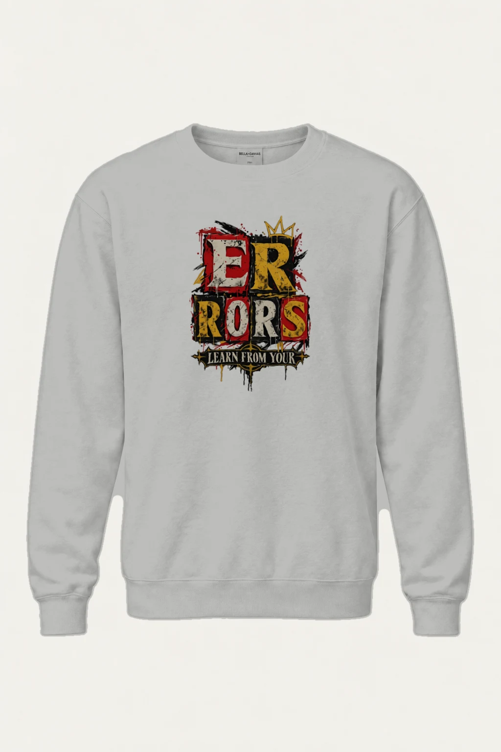 "Errors Learn From Your" Heavy Blend Unisex Crewneck Sweatshirt | Gildan 18000