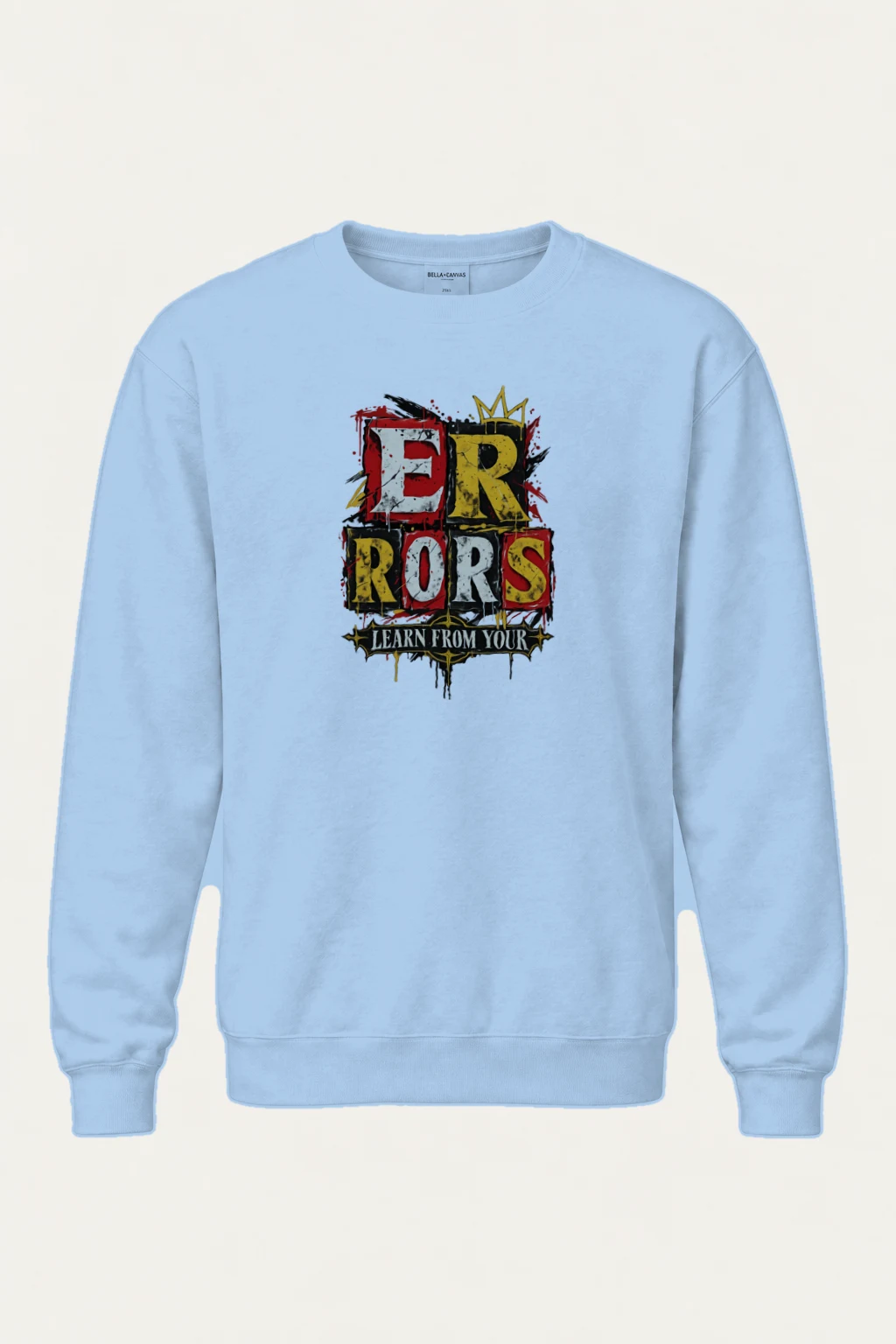 "Errors Learn From Your" Heavy Blend Unisex Crewneck Sweatshirt | Gildan 18000
