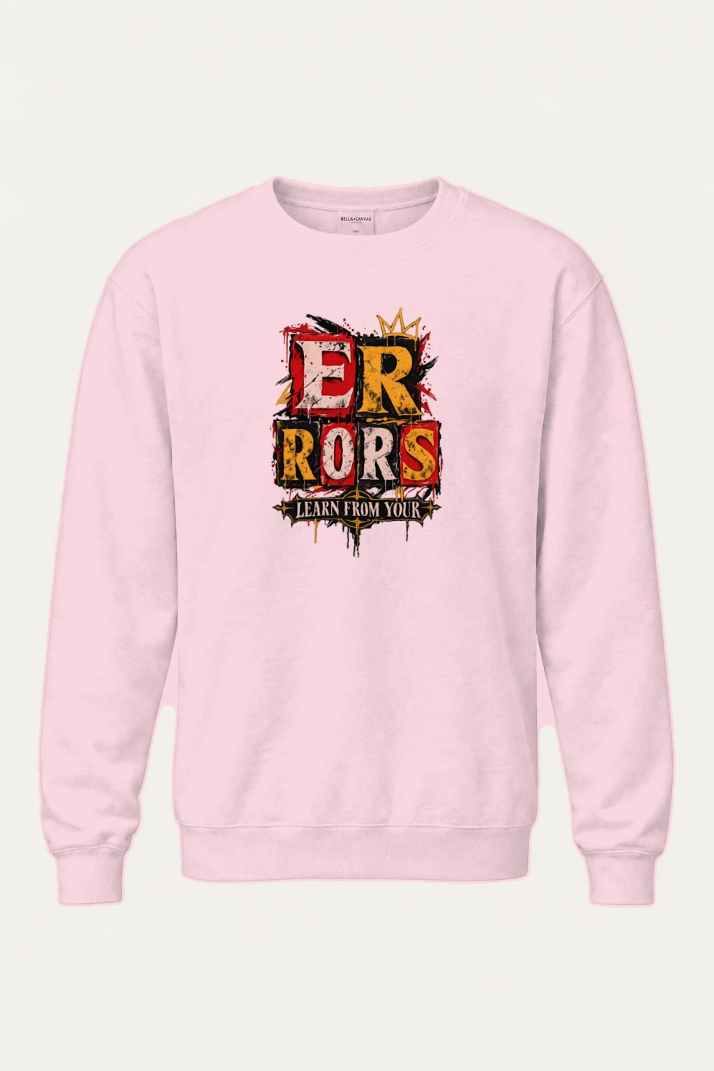 "Errors Learn From Your" Heavy Blend Unisex Crewneck Sweatshirt | Gildan 18000