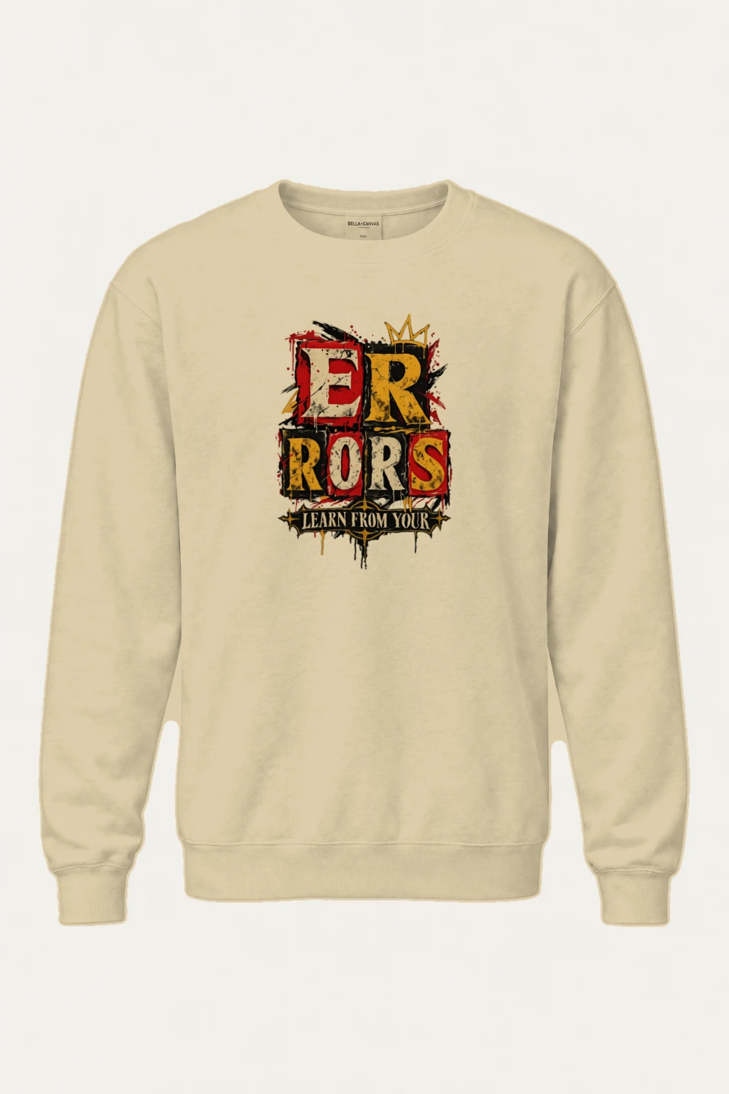 "Errors Learn From Your" Heavy Blend Unisex Crewneck Sweatshirt | Gildan 18000