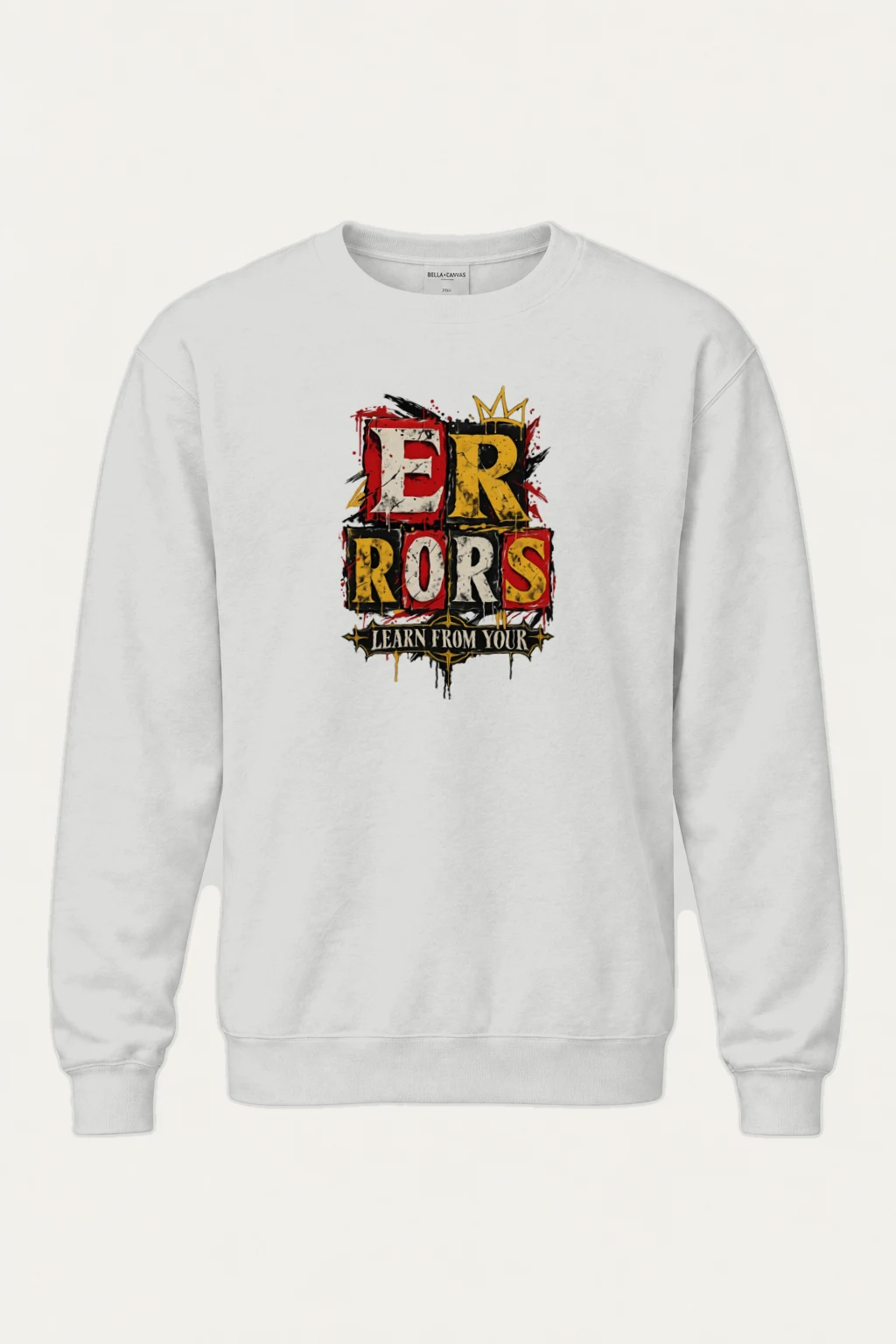 "Errors Learn From Your" Heavy Blend Unisex Crewneck Sweatshirt | Gildan 18000