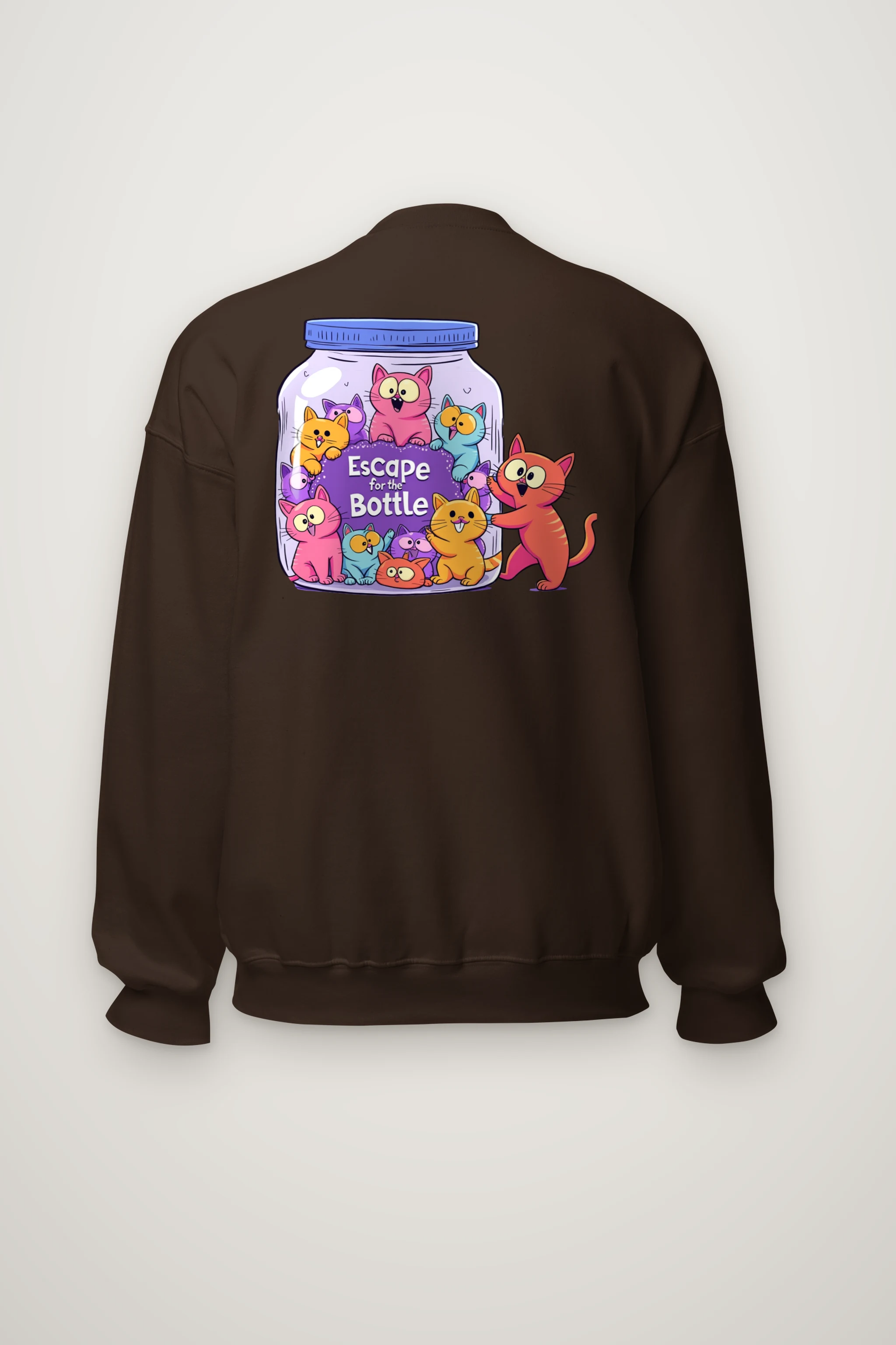 "Escape For The Bottle" Heavy Blend Unisex Crewneck Sweatshirt