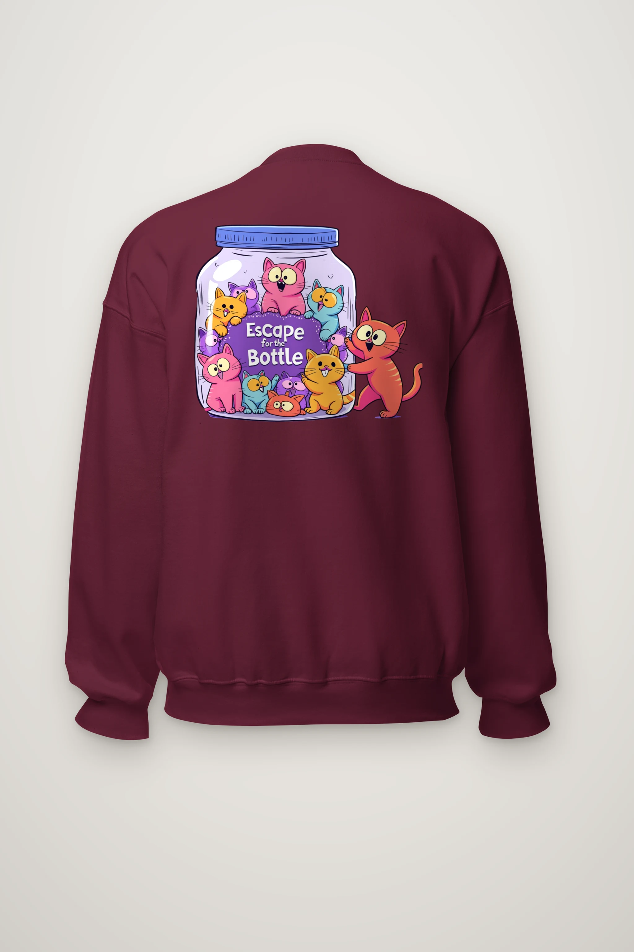 "Escape For The Bottle" Heavy Blend Unisex Crewneck Sweatshirt