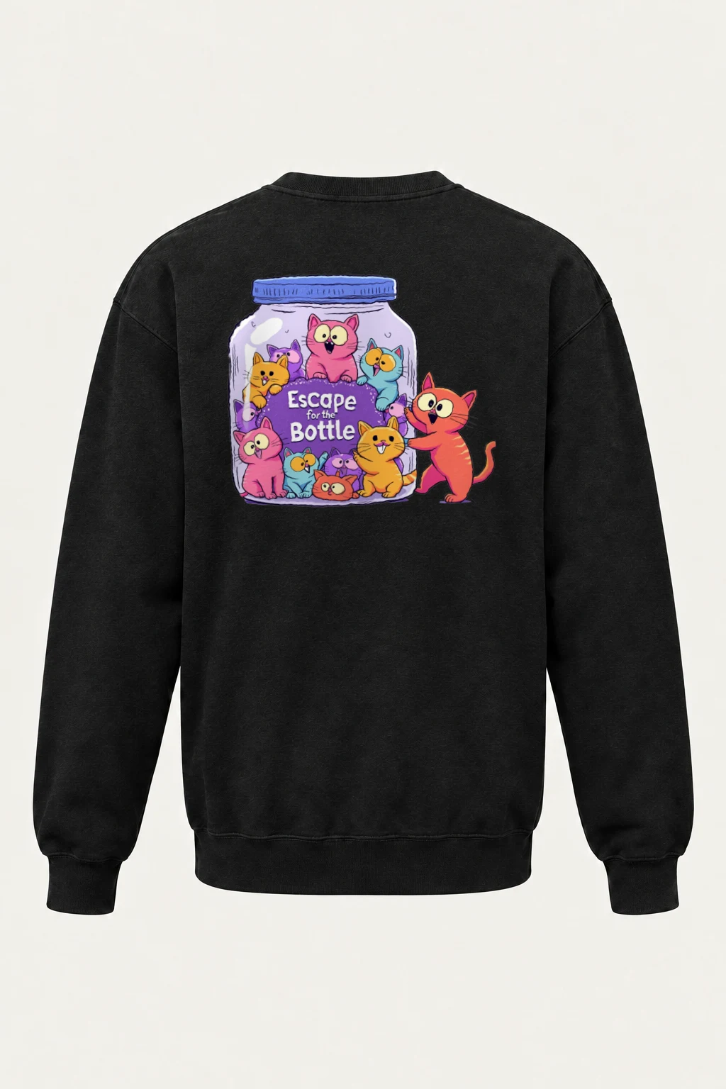 "Escape For The Bottle" Heavy Blend Unisex Crewneck Sweatshirt | Gildan 18000