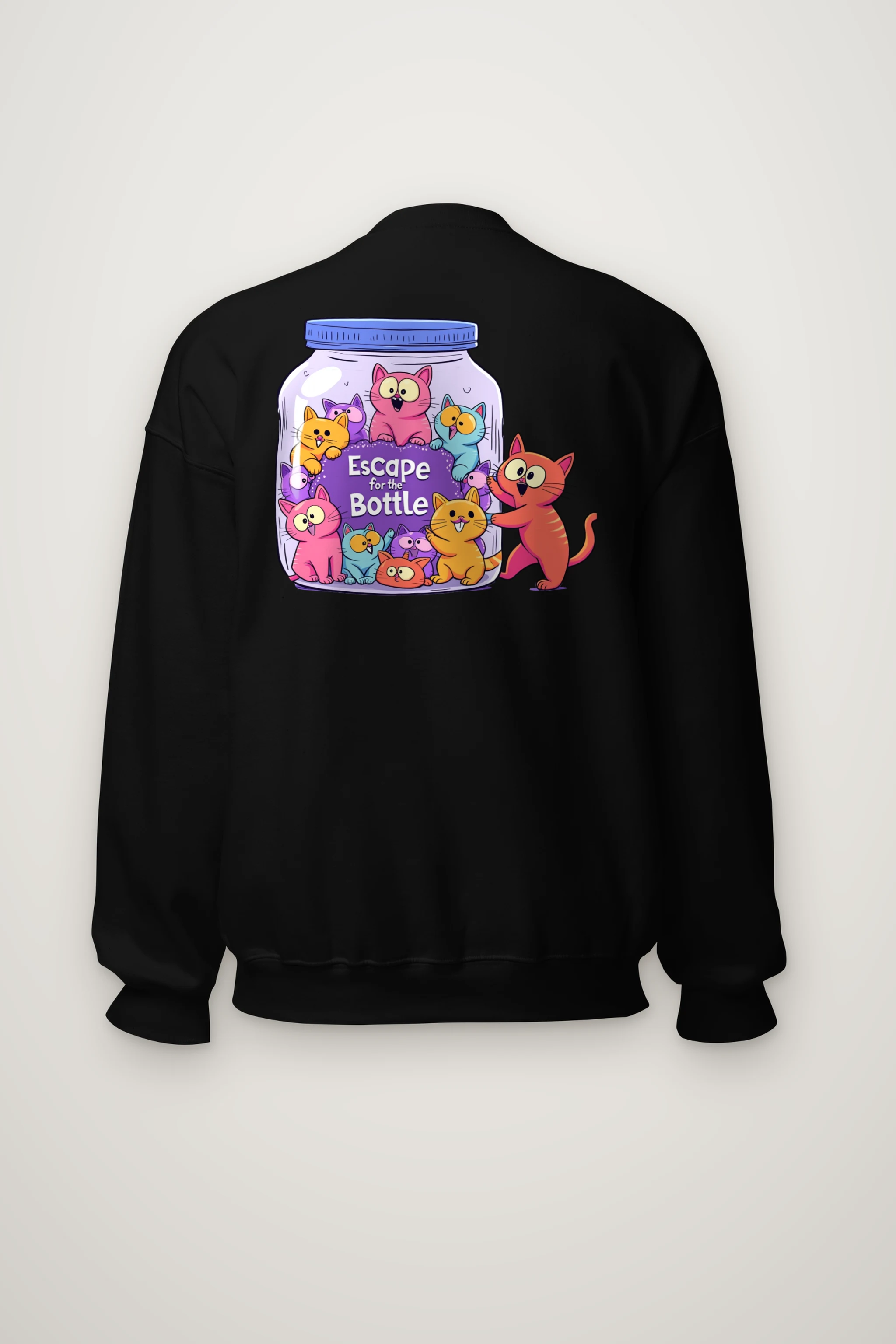 "Escape For The Bottle" Heavy Blend Unisex Crewneck Sweatshirt