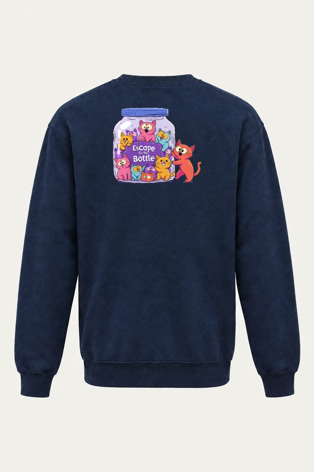 "Escape For The Bottle" Heavy Blend Unisex Crewneck Sweatshirt | Gildan 18000