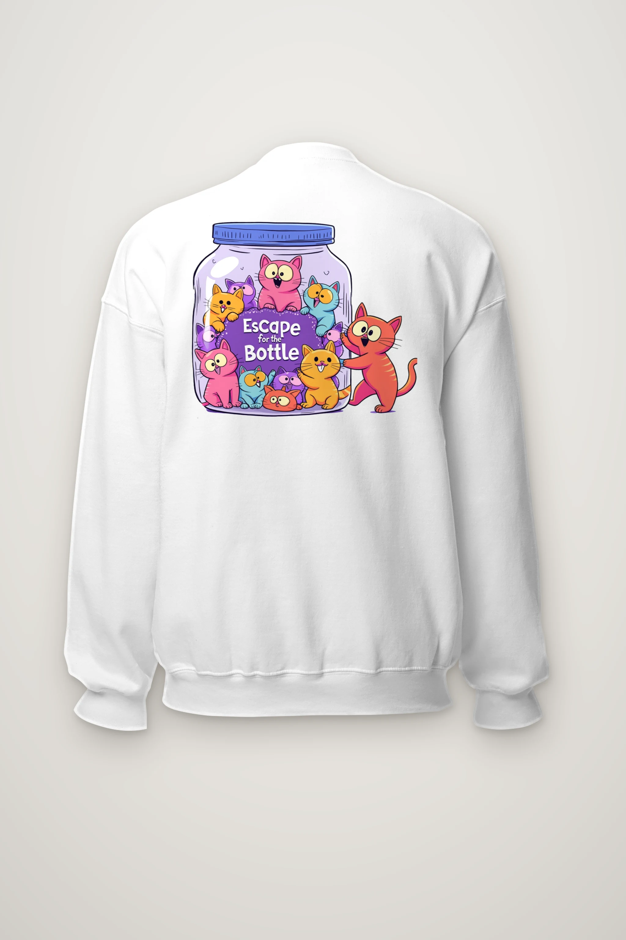 "Escape For The Bottle" Heavy Blend Unisex Crewneck Sweatshirt
