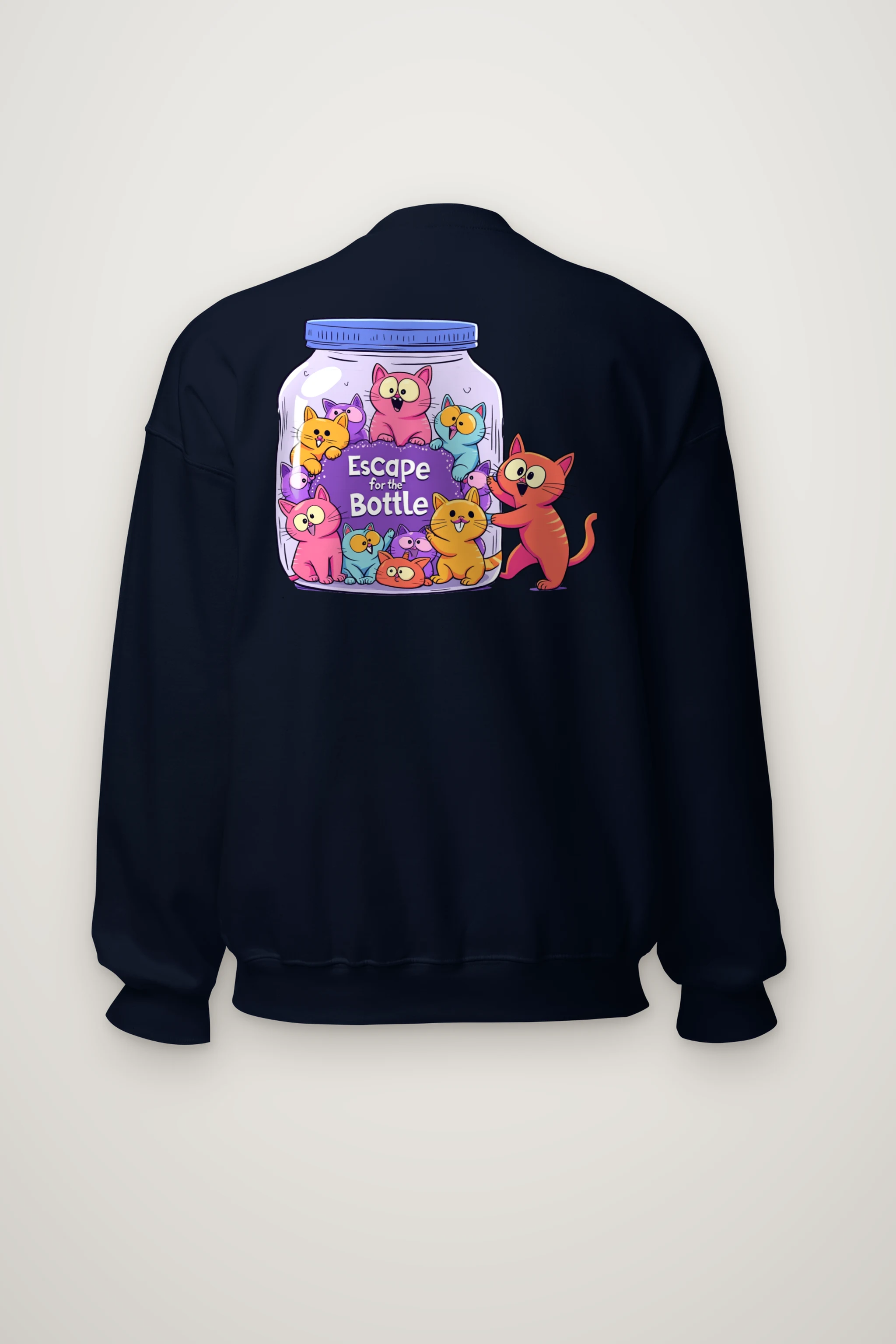 "Escape For The Bottle" Heavy Blend Unisex Crewneck Sweatshirt