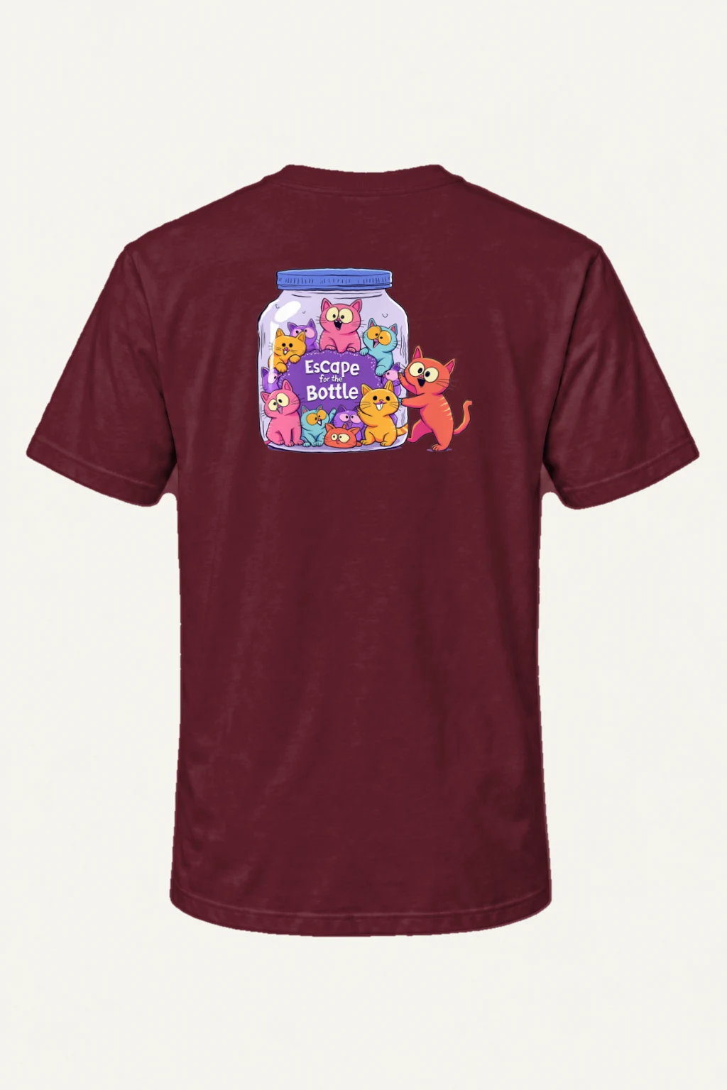 "Escape For The Bottle" Heavyweight Unisex Crewneck T-shirt | Gildan 5000