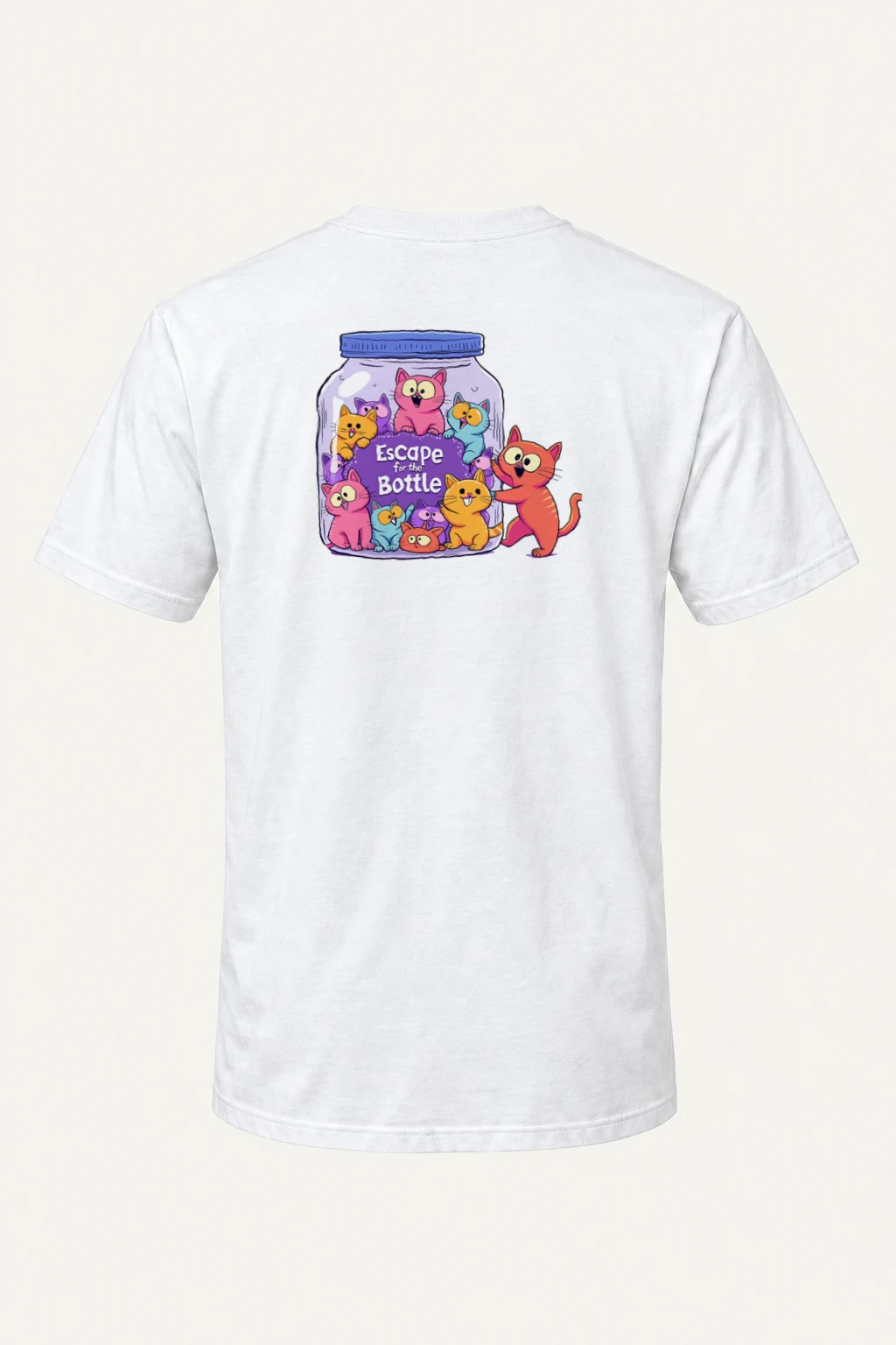 "Escape For The Bottle" Heavyweight Unisex Crewneck T-shirt | Gildan 5000