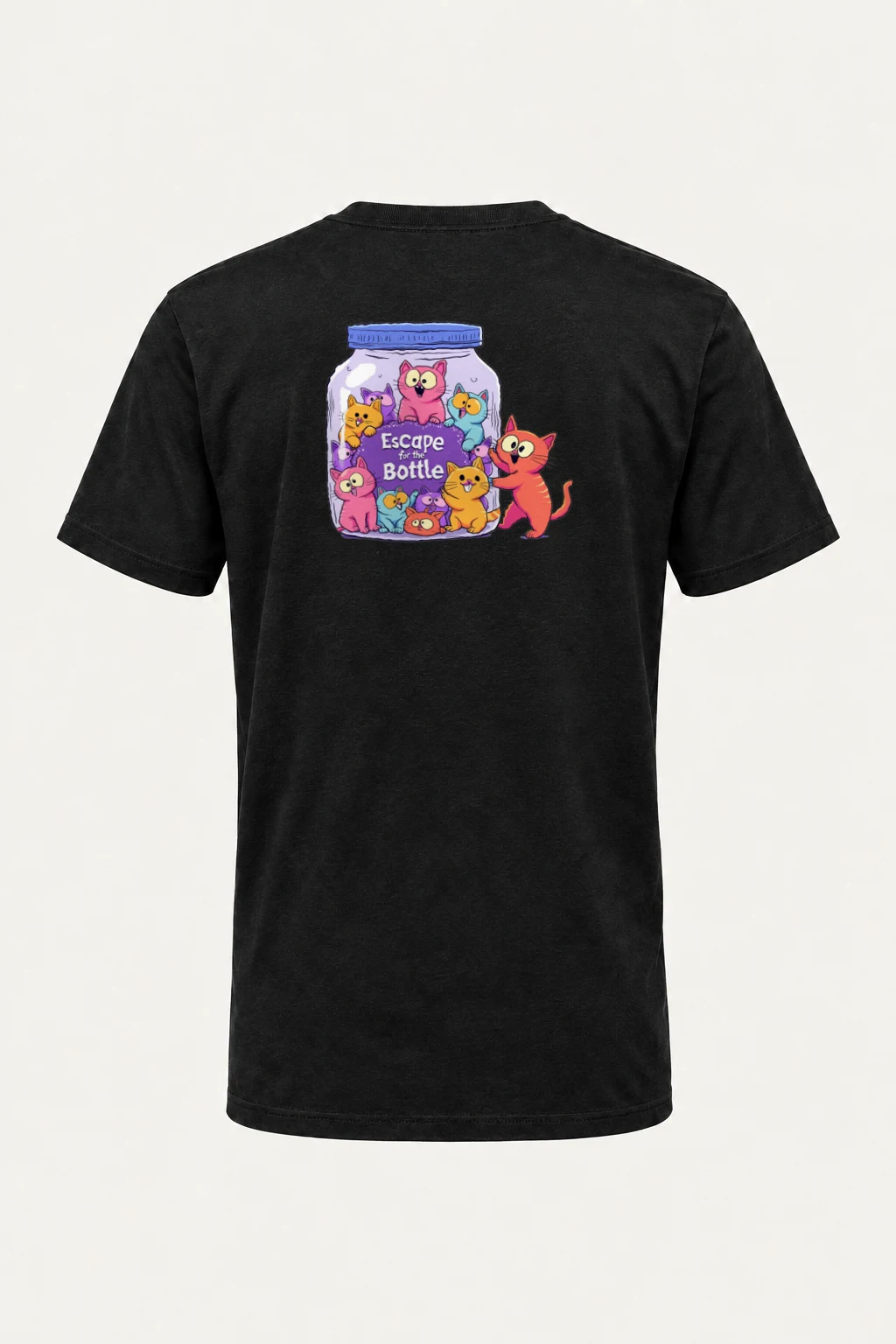 "Escape For The Bottle" Heavyweight Unisex Crewneck T-shirt | Gildan 5000