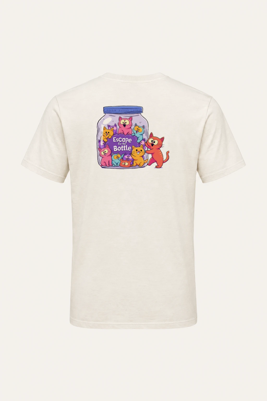 "Escape For The Bottle" Heavyweight Unisex Crewneck T-shirt | Gildan 5000