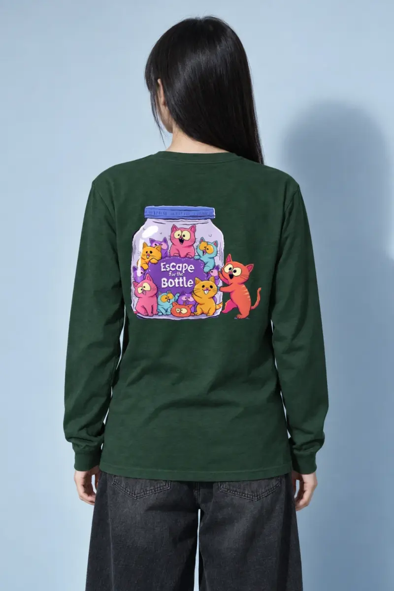 "Escape For The Bottle" Unisex Longsleeve T-shirt | Gildan 2400