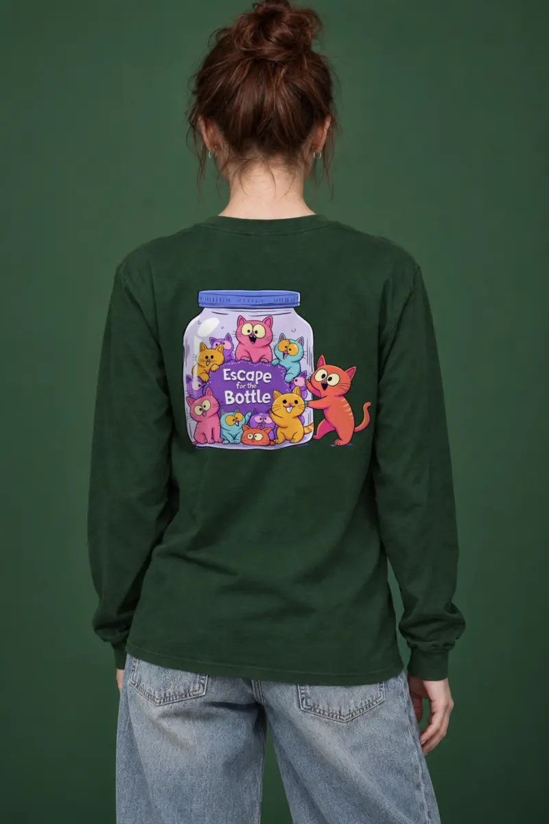 "Escape For The Bottle" Unisex Longsleeve T-shirt