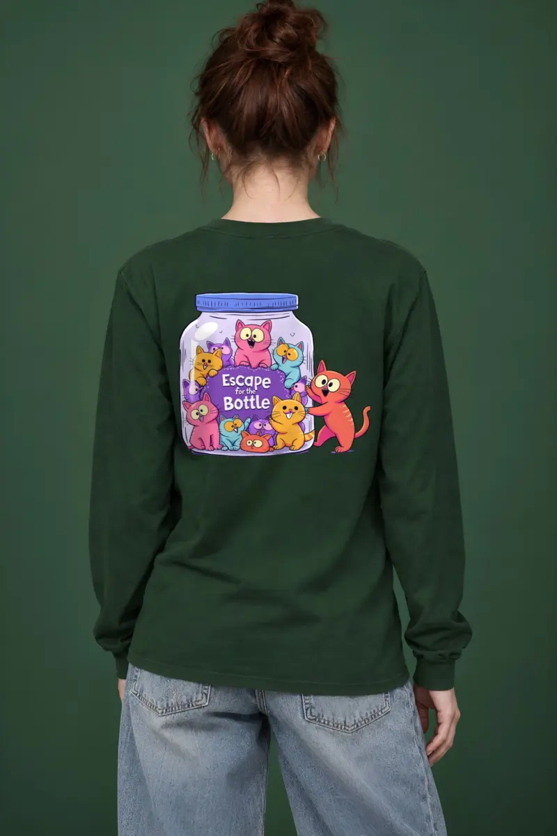 "Escape For The Bottle" Unisex Longsleeve T-shirt
